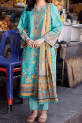 Arabic Lawn By Asim Jofa Unstitched 3 Piece Digital Blended Lawn Suit-AJPL-02