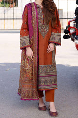Arabic Lawn By Asim Jofa Unstitched 3 Piece Digital Blended Lawn Suit-AJPL-05