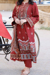Arabic Lawn By Asim Jofa Unstitched 3 Piece Digital Blended Lawn Suit-AJPL-07