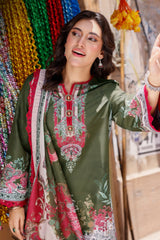 Arabic Lawn By Asim Jofa Unstitched 3 Piece Digital Blended Lawn Suit-AJPL-08