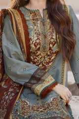 Arabic Lawn By Asim Jofa Unstitched 3 Piece Digital Blended Lawn Suit-AJPL-10
