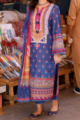 Arabic Lawn By Asim Jofa Unstitched 3 Piece Digital Blended Lawn Suit-AJPL-12