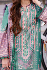 Arabic Lawn By Asim Jofa Unstitched 3 Piece Digital Blended Lawn Suit-AJPL-15