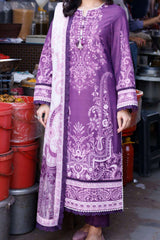 Arabic Lawn By Asim Jofa Unstitched 3 Piece Digital Blended Lawn Suit-AJPL-20