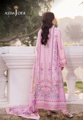Asim Jofa Charmeuse Silk Pret Ajrsb-03 Digitally Printed Embroidered Grip Stitched 3 Pcs