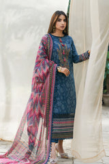 Asim Jofa Unstitched Prints Lawn Suit-AJS-20