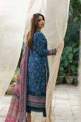 Asim Jofa Unstitched Prints Lawn Suit-AJS-20