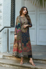 Asim Jofa Unstitched Prints Lawn Suit-AJS-22