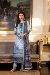 Asim Jofa Unstitched Prints Lawn Suit-AJS-32