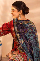 Asim Jofa Prints Unstitched 3 Piece Digital Lawn Vol-01 Suit-AJUB-02