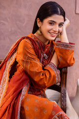 Asim Jofa Prints Unstitched 3 Piece Digital Lawn Vol-01 Suit-AJUB-07