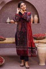 Asim Jofa Prints Unstitched 3 Piece Digital Lawn Vol-01 Suit-AJUB-12