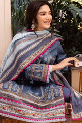 Asim Jofa Prints Unstitched 3 Piece Digital Lawn Vol-01 Suit-AJUB-14