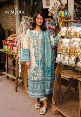 Asim Jofa Eid Essentials Ajubf-75 Digital Printed Lawn 3 Pcs