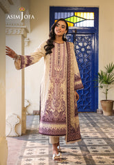 Asim Jofa Eid Essentials Ajubf-85 Digital Printed Lawn 3 Pcs
