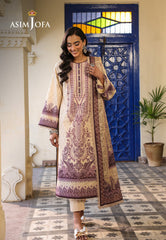 Asim Jofa Eid Essentials Ajubf-85 Digital Printed Lawn 3 Pcs