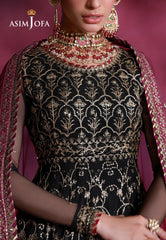 Asim Jofa Unstitched 2 Piece Festive Formals Suit-AJULFI-01 Embroidered Net Unstitched 2 Pcs