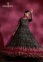 Asim Jofa Unstitched 2 Piece Festive Formals Suit-AJULFI-01 Embroidered Net Unstitched 2 Pcs
