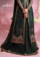 Asim Jofa Unstitched 3 Piece Festive Formals Suit-AJULFI-02 Embroidered Net Unstitched 3 Pcs
