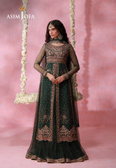 Asim Jofa Unstitched 3 Piece Festive Formals Suit-AJULFI-02 Embroidered Net Unstitched 3 Pcs