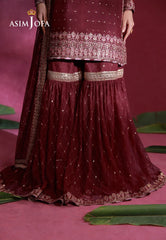 Asim Jofa Unstitched 3 Piece Festive Formals Suit-AJULFI-06 Embroidered Net Unstitched 3 Pcs