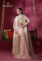 Asim Jofa Unstitched 3 Piece Festive Formals Suit-AJULFI-08 Embroidered Organza Unstitched 3 Pcs