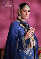 Asim Jofa Unstitched 3 Piece Festive Formals Suit-AJULFI-10 Embroidered Raw Silk Unstitched 3 Pcs