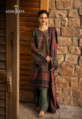 Asim Jofa Unstitched 3 Piece Winter Suit-AJUW-17