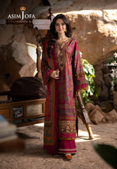 Asim Jofa Unstitched 3 Piece Winter Suit-AJUW-18