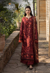 Asim Jofa Unstitched 3 Piece Winter Suit-AJUW-27