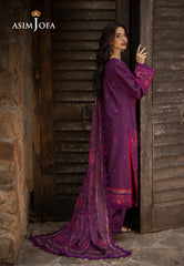 Asim Jofa Unstitched 3 Piece Winter Suit-AJUW-29