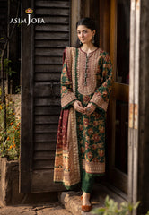 Asim Jofa Unstitched 3 Piece Winter Suit-AJUW-31