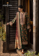 Asim Jofa Unstitched 3 Piece Winter Suit-AJUW-31