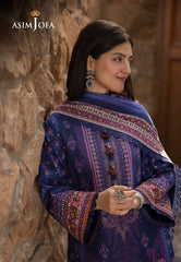 Asim Jofa Unstitched 3 Piece Winter Suit-AJUW-33