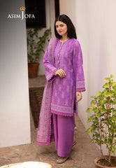 Asim Jofa Unstitched 3 Piece Winter Suit-AJUW-34