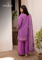 Asim Jofa Unstitched 3 Piece Winter Suit-AJUW-34