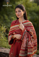 Asim Jofa Unstitched 3 Piece Winter Suit-AJUW-35
