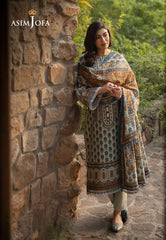 Asim Jofa Unstitched 3 Piece Winter Suit-AJUW-42