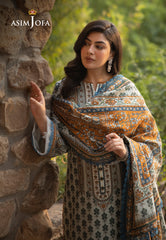 Asim Jofa Unstitched 3 Piece Winter Suit-AJUW-42