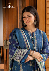 Asim Jofa Unstitched 3 Piece Winter Suit-AJUW-46