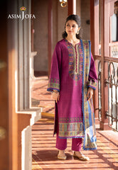 Asim Jofa Unstitched 3 Piece Winter Suit-AJUW-51