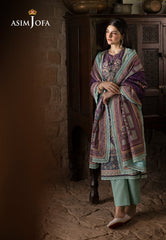 Asim Jofa Unstitched 3 Piece Winter Suit-AJUW-57