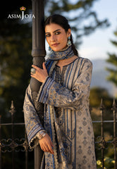 Asim Jofa Unstitched 3 Piece Winter Suit-AJUW-61