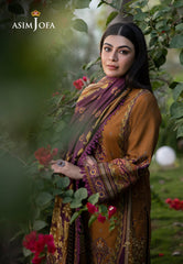 Asim Jofa Unstitched 3 Piece Winter Suit-AJUW-64