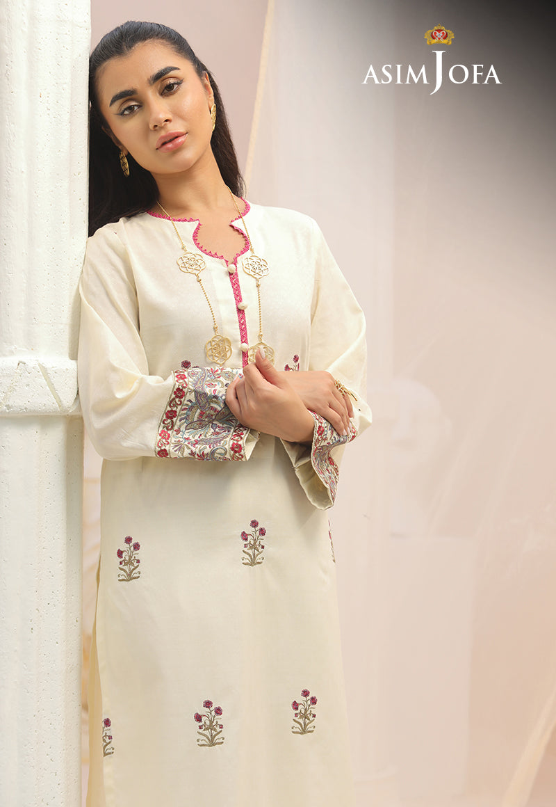 Asim Jofa Wardrobe Solution '23 Ajws-01 (1-Pc) Embroidered Self Jacquard 1 Pc