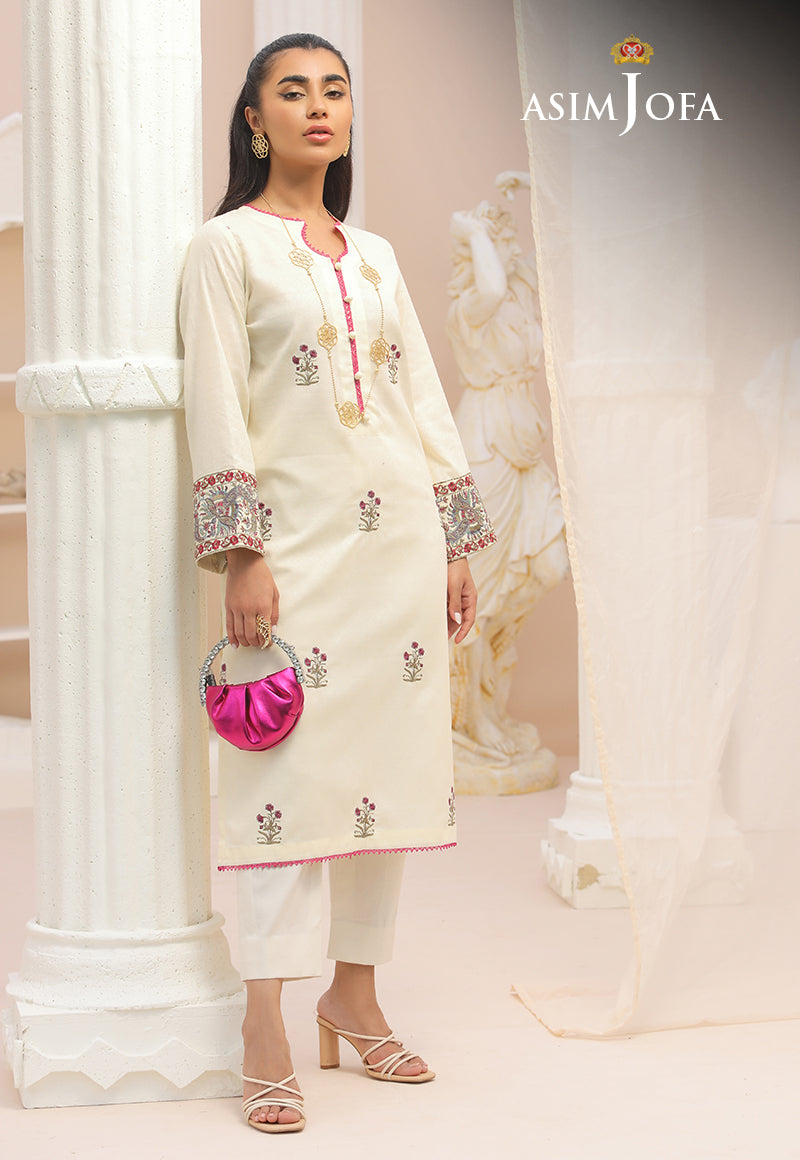 Asim Jofa Wardrobe Solution '23 Ajws-01 (1-Pc) Embroidered Self Jacquard 1 Pc