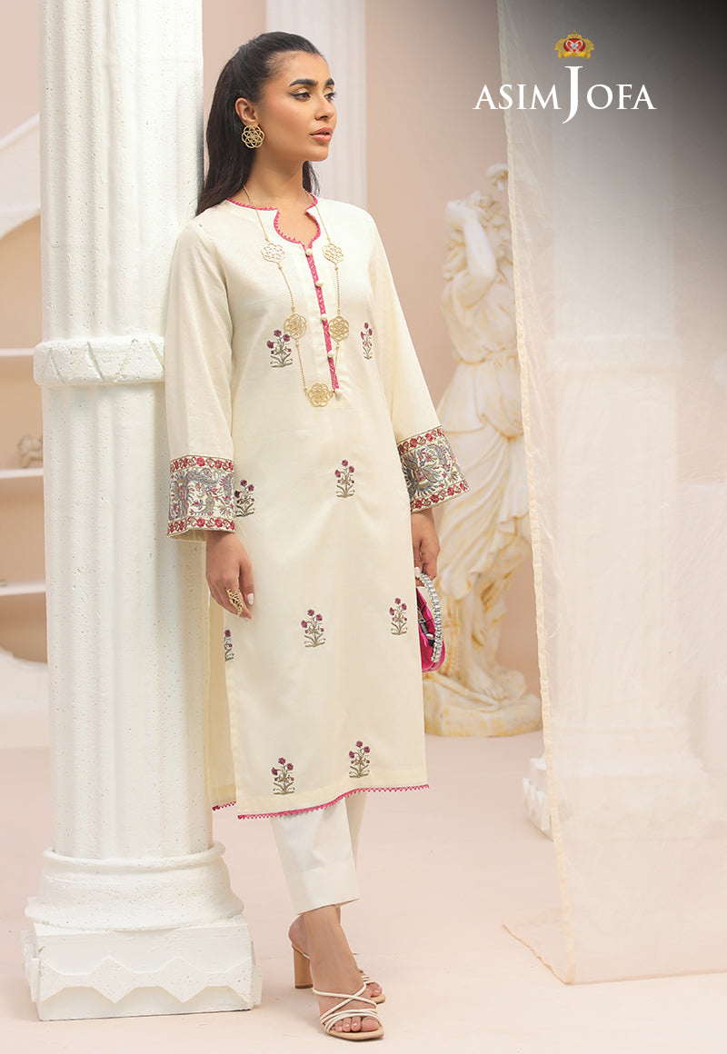 Asim Jofa Wardrobe Solution '23 Ajws-01 (1-Pc) Embroidered Self Jacquard 1 Pc