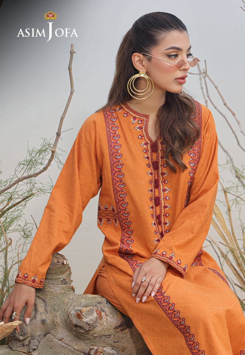 Asim Jofa Wardrobe Solution '23 Ajws-02 (1-Pc) Embroidered Self Jacquard 1 Pc