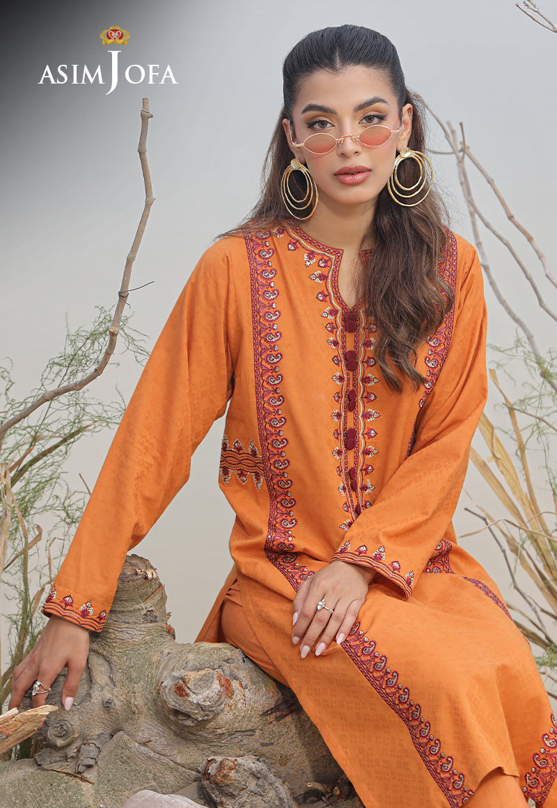 Asim Jofa Wardrobe Solution '23 Ajws-02 (1-Pc) Embroidered Self Jacquard 1 Pc