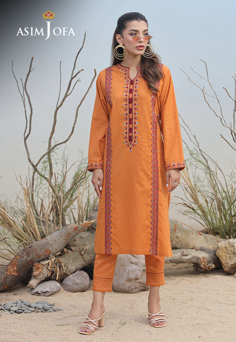Asim Jofa Wardrobe Solution '23 Ajws-02 (1-Pc) Embroidered Self Jacquard 1 Pc